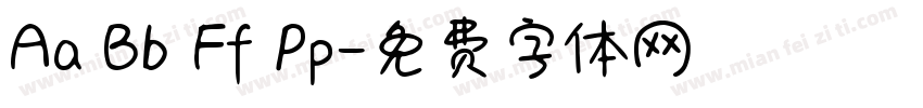 Aa Bb Ff Pp字体转换